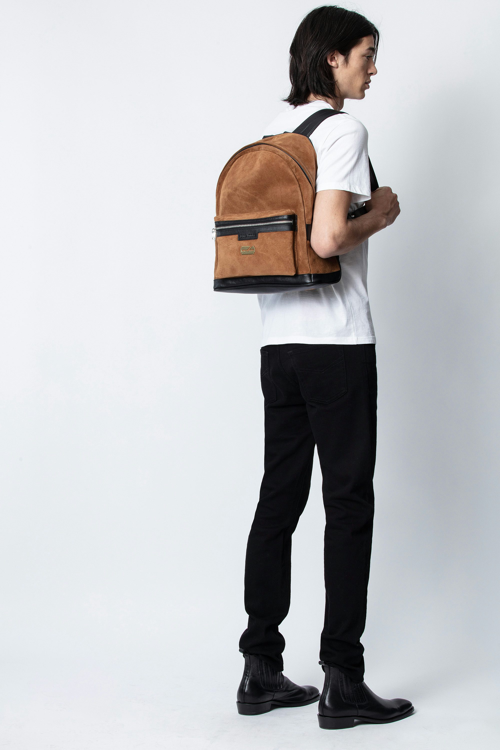 Tasche Jordan Suede - Große Herren-Reisetasche aus Wildleder